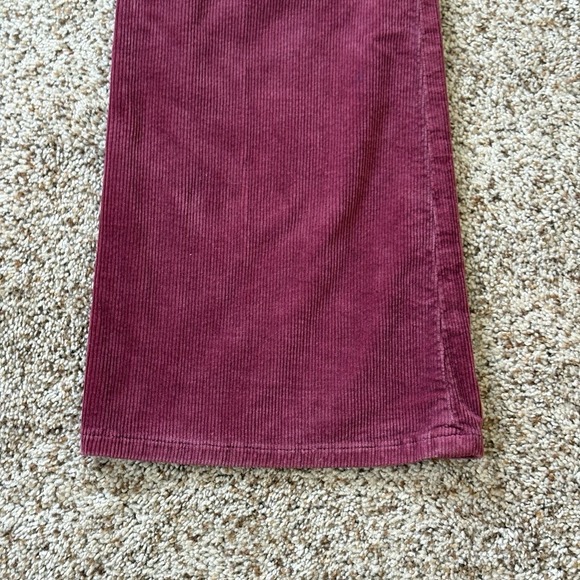 Pilcro Anthropologie Icon Corduroy Pants Women's Size 30 Burgundy Wine Stretch - Picture 14 of 16